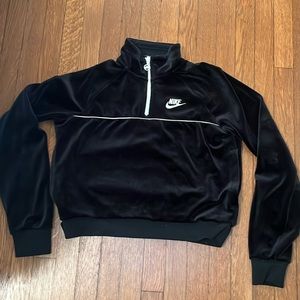 Velour Nike quarter zip size small.